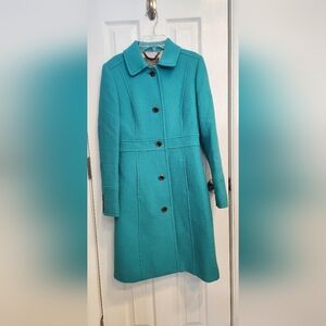 J. Crew Turquoise Double Cloth Jacket